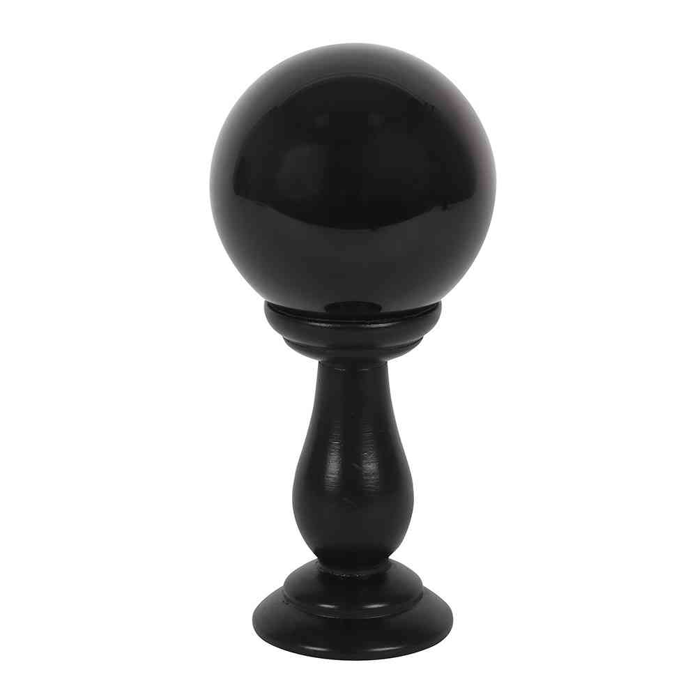 Something Different - Black Small on Wooden Stand Crystal ball - Black